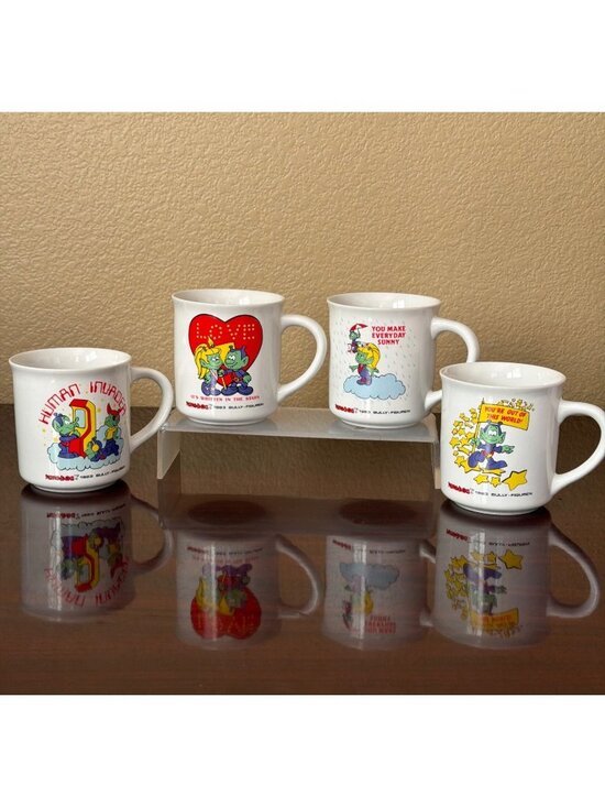 Astrosniks Other - 1983 Astrosniks Coffee Mugs Bully Figuren Star Power Korea Set of 4